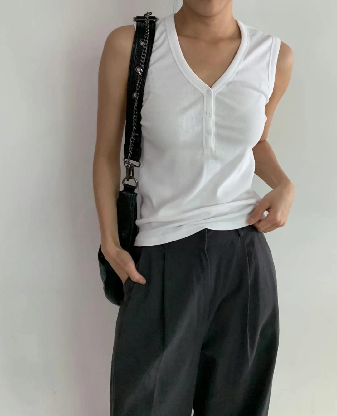COVER韓國直郵東大門代購女裝新品休閑熱賣職業真品吊帶背心COVER吊帶/背心