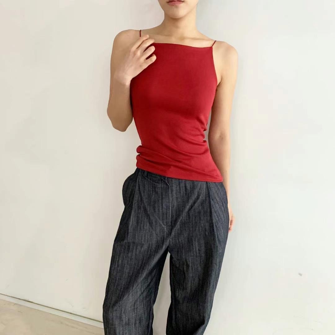 COVER直郵韓國代購女裝新款職業真品時尚熱賣人氣休閑吊帶背心COVER吊帶/背心