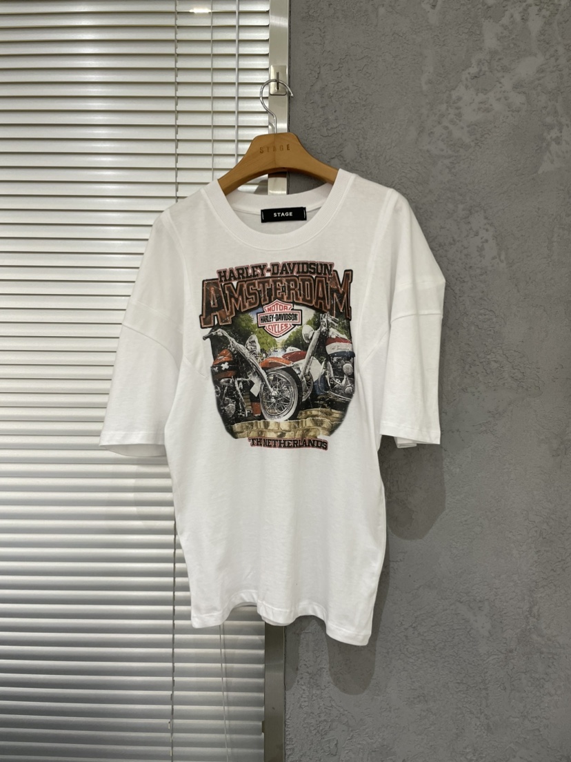 STAGE韓國直郵東大門代購女裝新品休閑職業24春夏人氣T恤STAGET恤圖色1