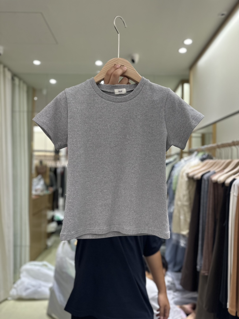 eum韓國直郵女裝新品推薦24春夏熱賣休閑真品人氣T恤秋款EUMT恤圖色2