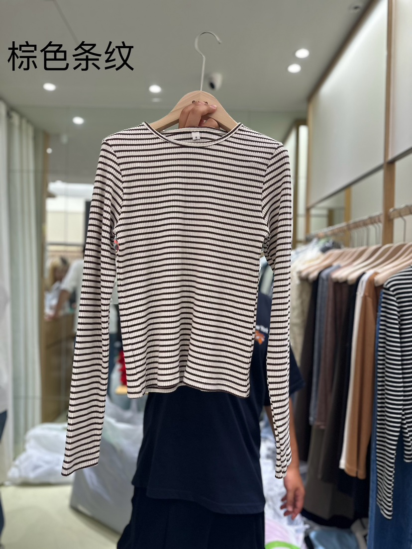 eum韓國直郵女裝新品真品時尚推薦熱賣24春夏長袖T恤秋款EUM長袖T恤圖色2