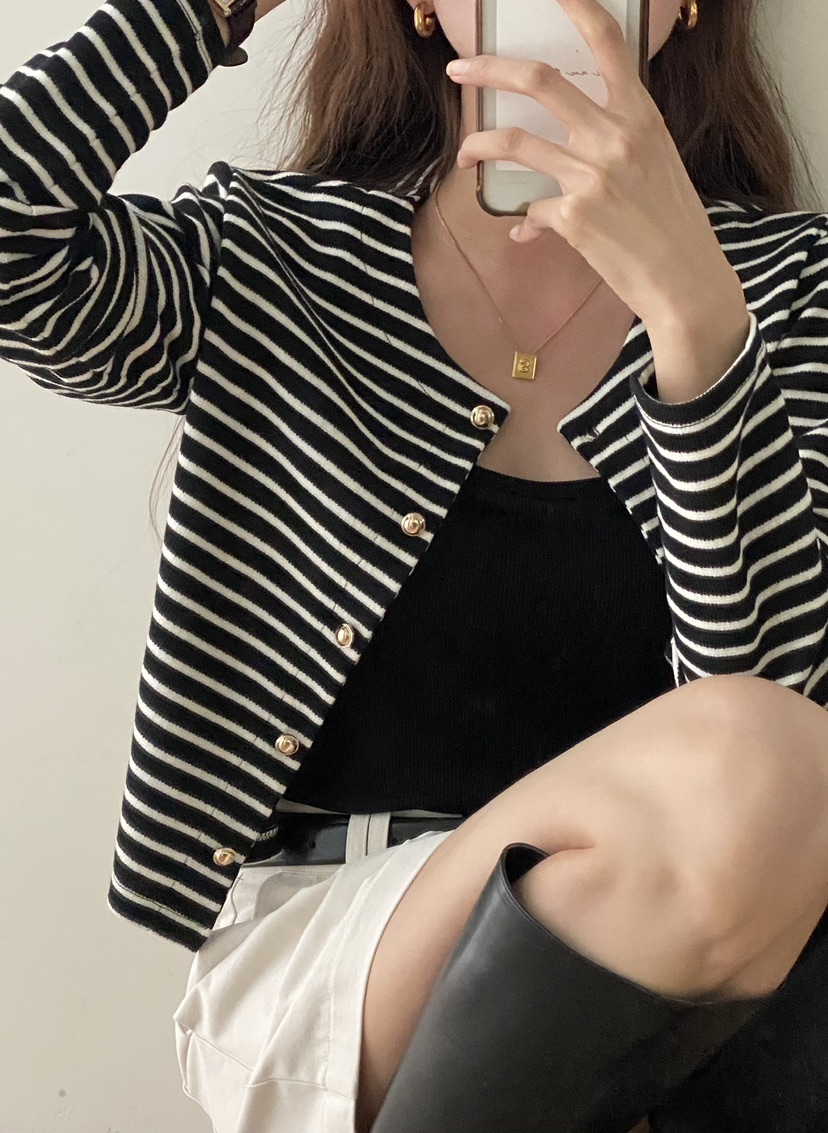 TIZZI韓國直郵東大門實拍女裝新款時尚休閑人氣24秋夏針織衫TIZZI針織衫