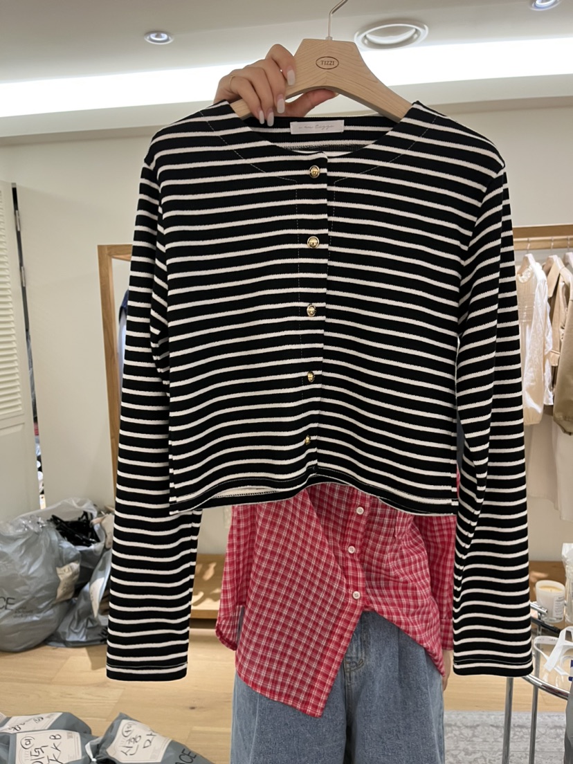 TIZZI韓國直郵東大門實拍女裝新款時尚休閑人氣24秋夏針織衫TIZZI針織衫圖色2