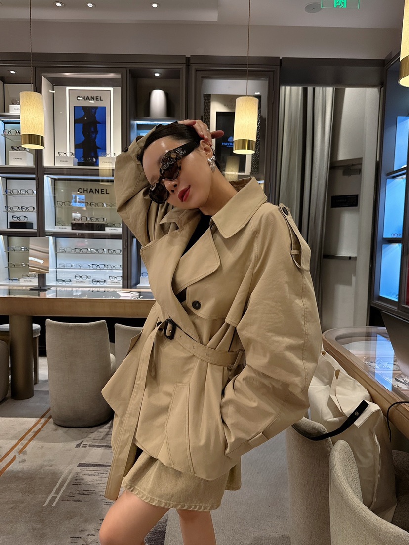 MADE-P韓國直郵女裝新款熱賣休閑人氣時尚職業24秋夏夾克含腰帶MADE-P夾克