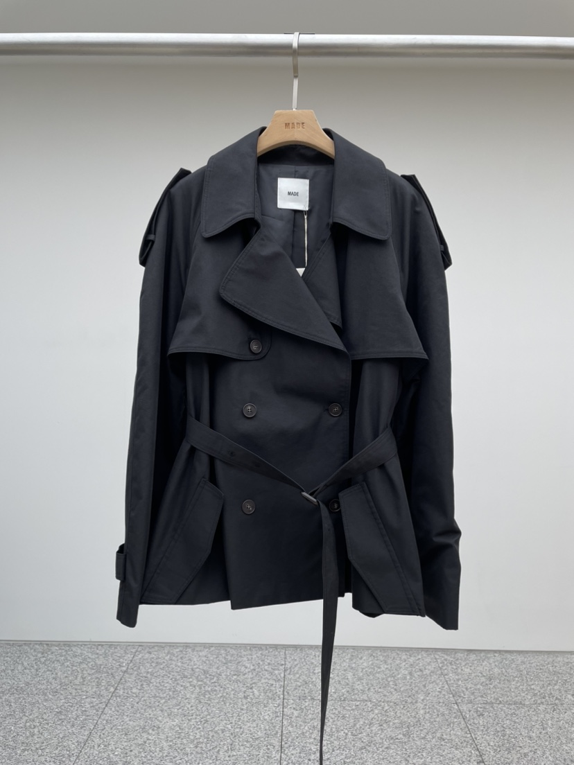 MADE-P韓國直郵女裝新款熱賣休閑人氣時尚職業24秋夏夾克含腰帶MADE-P夾克圖色2