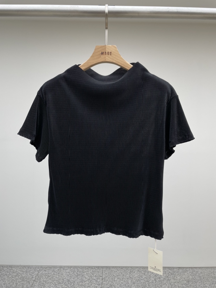 MADE-P韓國直郵東大門代購女裝新品真品休閑推薦24秋夏T恤褶皺MADE-PT恤圖色2