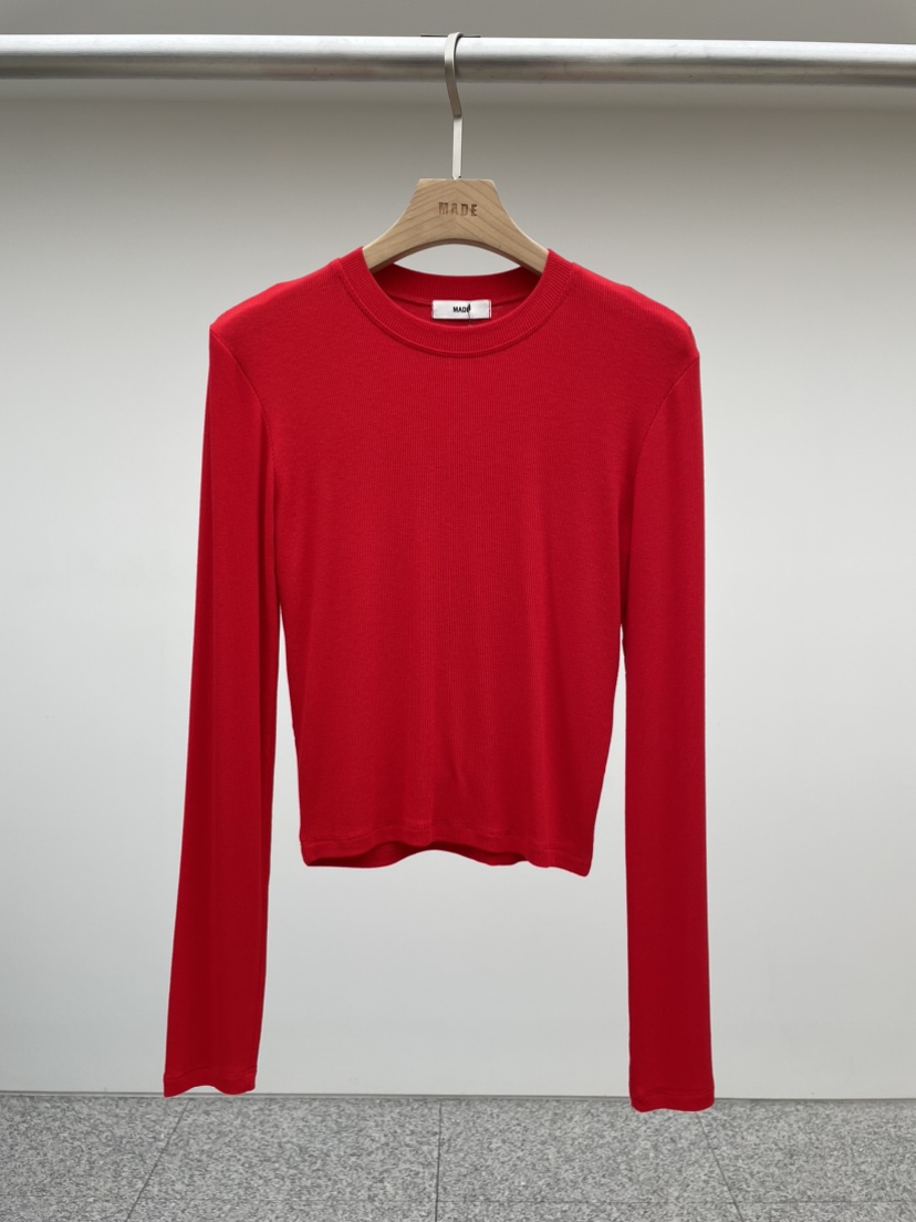 MADE-P直郵韓國代購女裝新款真品熱賣24秋夏時尚長袖T恤MADE-P長袖T恤圖色1