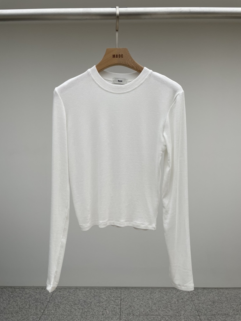 MADE-P直郵韓國代購女裝新款真品熱賣24秋夏時尚長袖T恤MADE-P長袖T恤圖色3