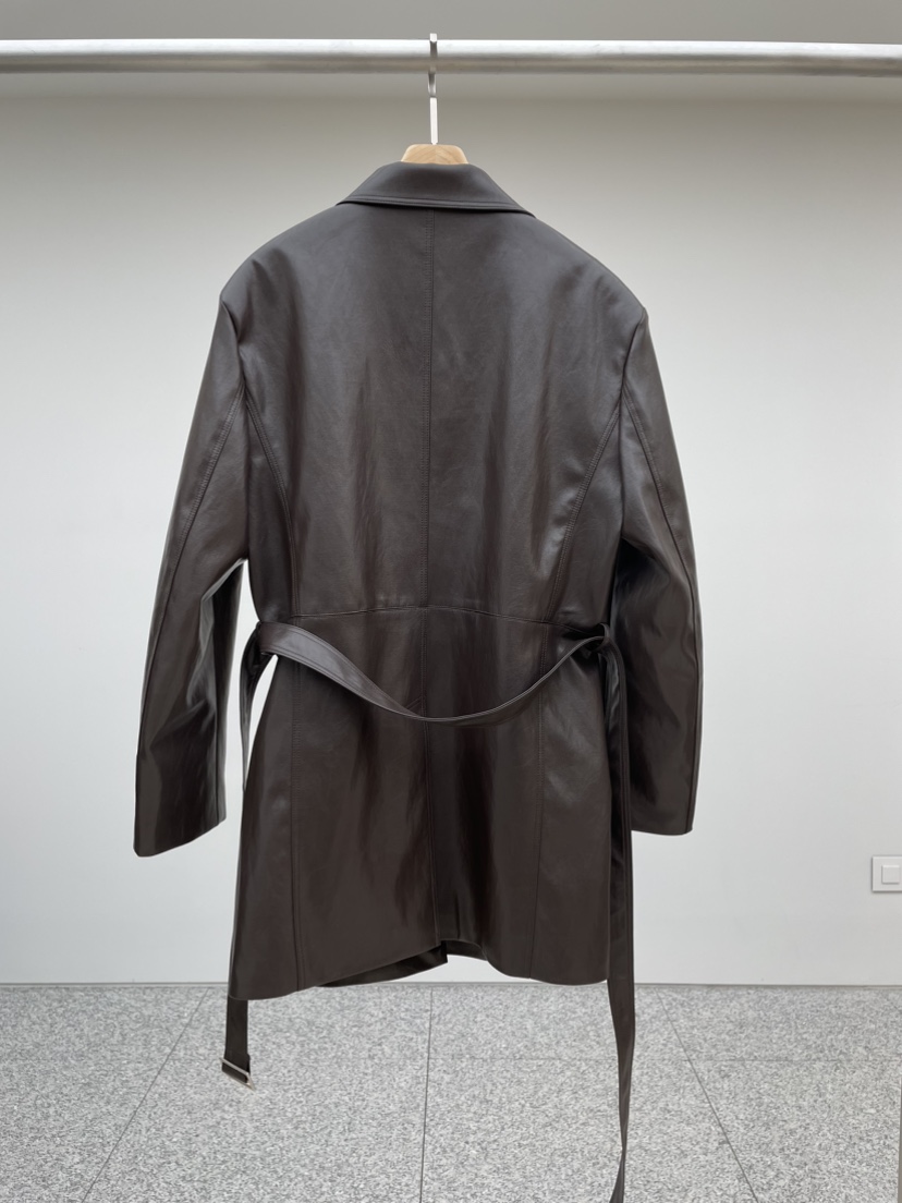 MADE-P直郵韓國代購女士新款職業24秋夏人氣真品皮衣皮革MADE-P皮衣