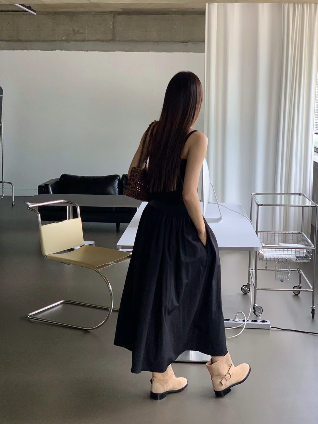 MORGAN韓國直郵東大門代購女裝新品推薦24秋夏休閑連衣裙BABY SALON連衣裙