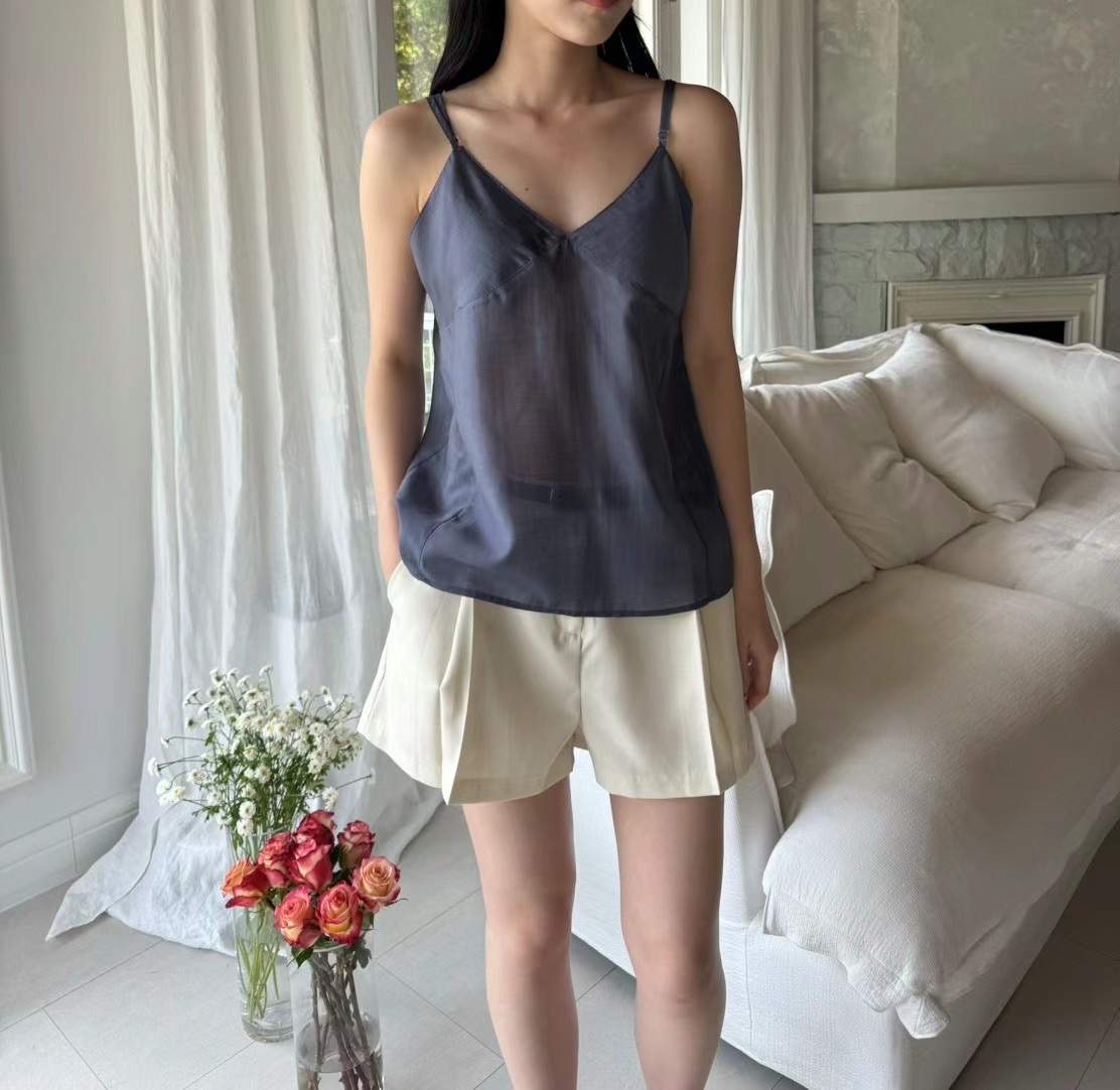 MORGAN韓國直郵女裝新品真品推薦時尚休閑24秋夏吊帶背心BABY SALON吊帶/背心