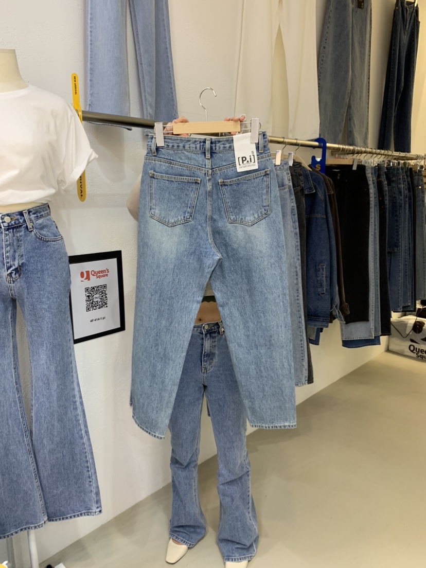 ABLE STUDIO韓國直郵東大門代購女裝新品休閑人氣牛仔褲秋款TERAIS牛仔褲