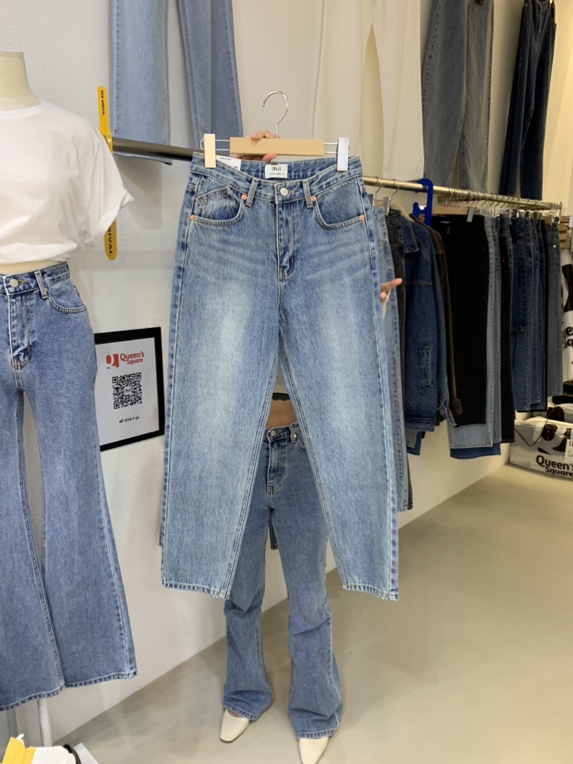 ABLE STUDIO韓國直郵東大門代購女裝新品休閑人氣牛仔褲秋款TERAIS牛仔褲