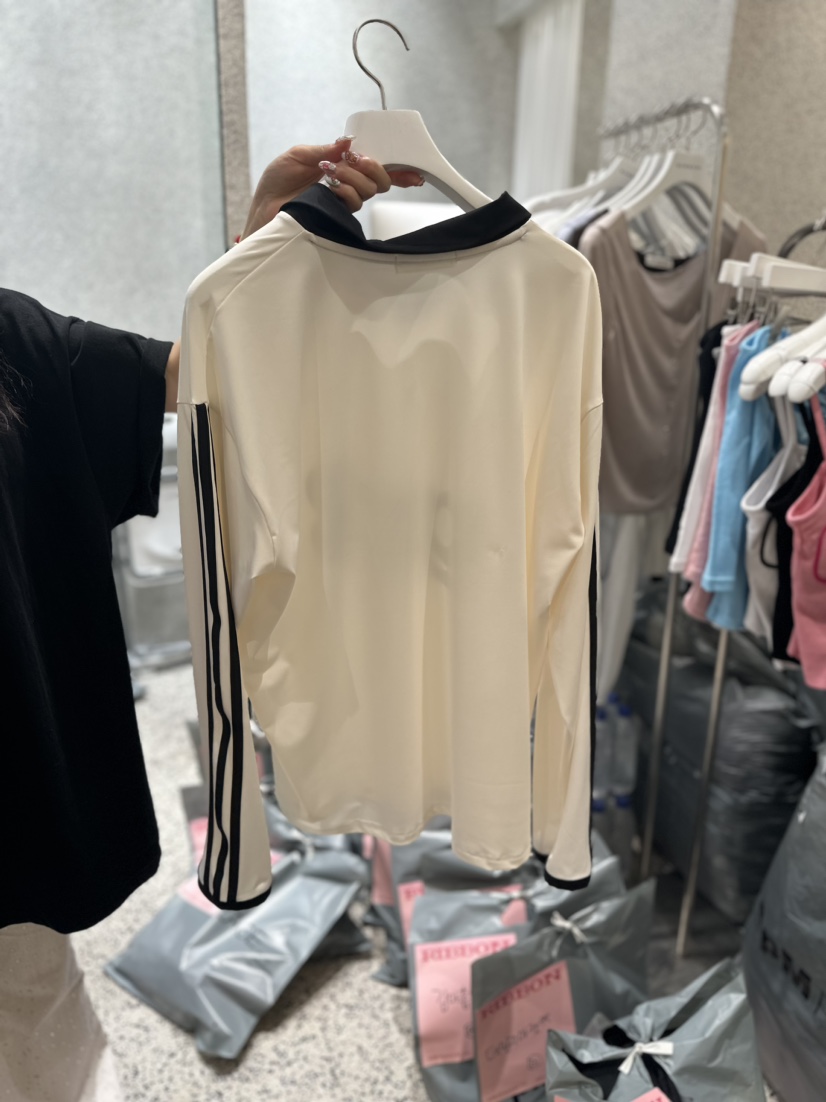 RIBBON韓國直郵女裝新品職業熱賣休閑時尚24春夏推薦長袖T恤THE MARIN長袖T恤
