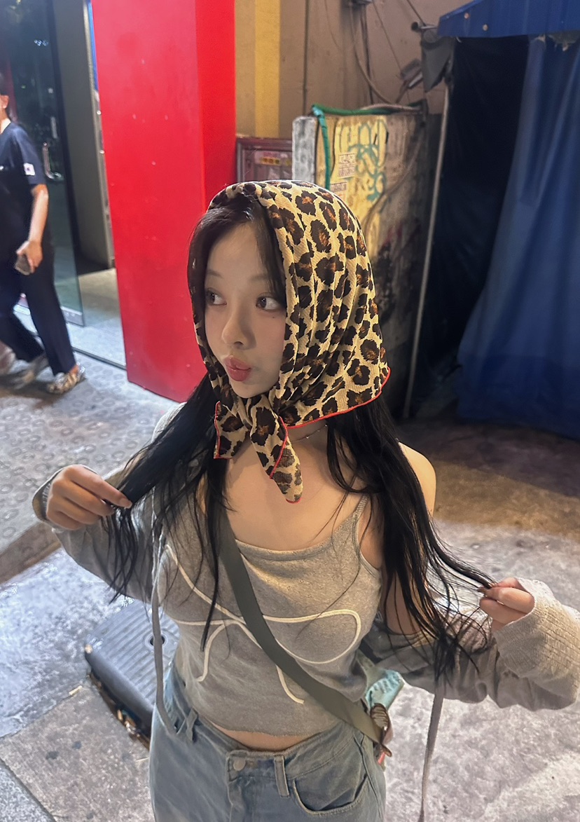 RIBBON韓國直郵東大門代購女裝新品熱賣推薦24春夏圍巾披肩THE MARIN圍巾/披肩圖色2