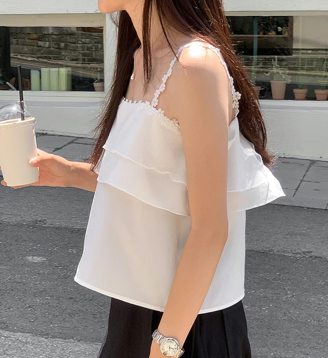 HAY KNOCK-헤이노크-OT韓國直郵女裝新款休閑熱賣吊帶背心HAY KNOCK吊帶/背心