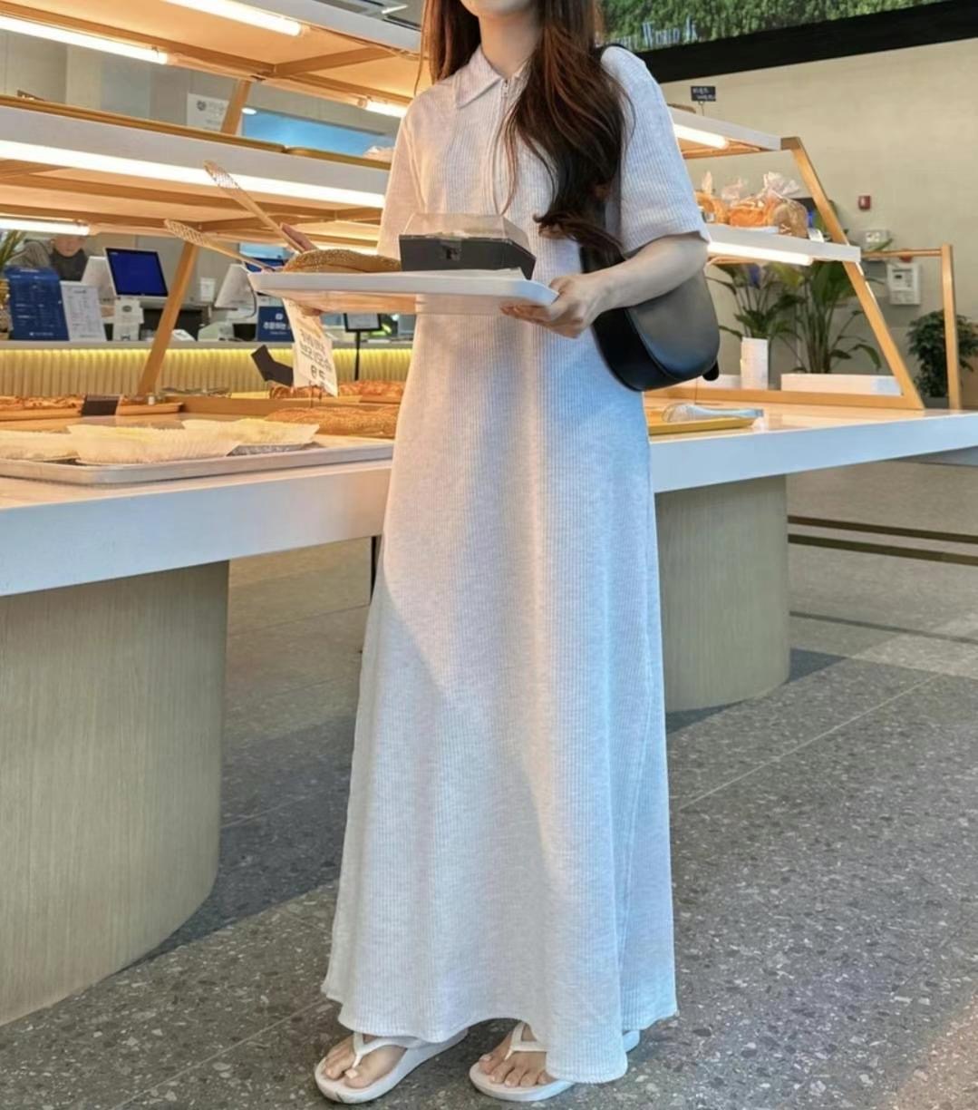 IRUING PLACE韓國直郵女裝新款24春夏時尚真品休閑連衣裙GUSSINE連衣裙