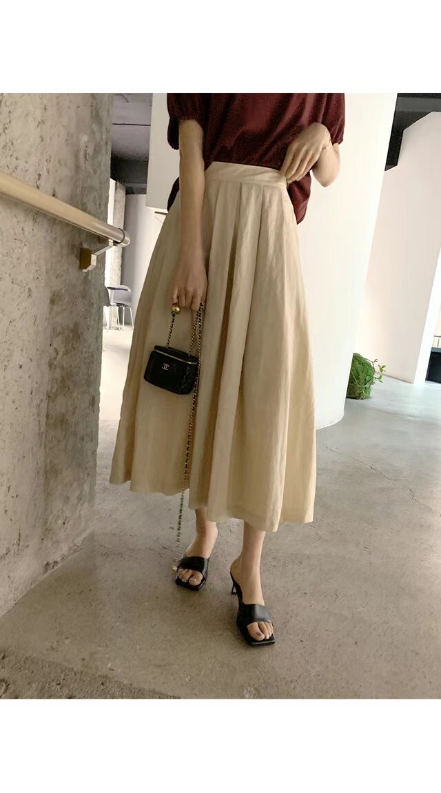 AGAIN US韓國直郵東大門實拍女裝新款24春夏半身裙中短裙AGAIN US半身裙/中短裙