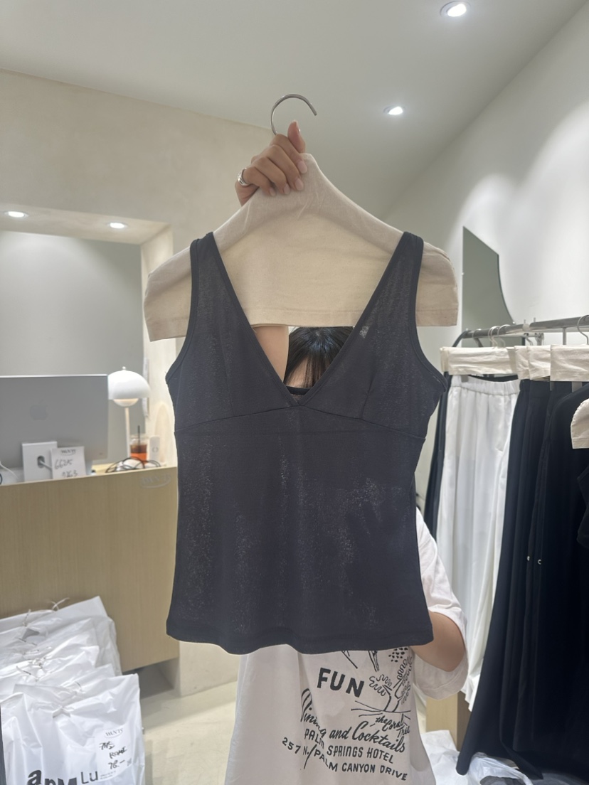 WANTS韓國直郵東大門代購女裝新款24春夏推薦吊帶背心秋款DENISE吊帶/背心圖色2