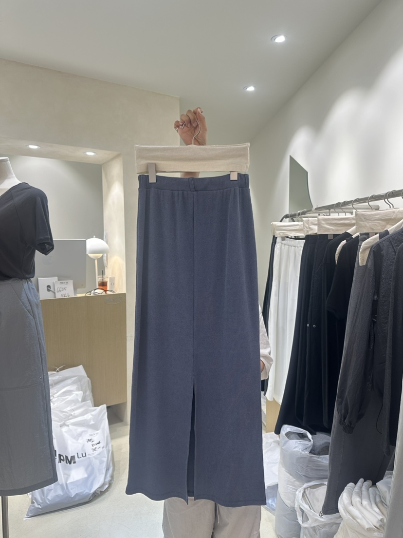 WANTS韓國直郵東大門實拍女裝新品真品24春夏長裙秋款綁帶DENISE長裙