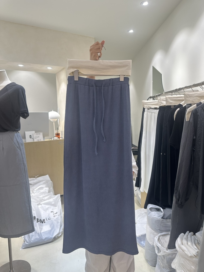 WANTS韓國直郵東大門實拍女裝新品真品24春夏長裙秋款綁帶DENISE長裙圖色1