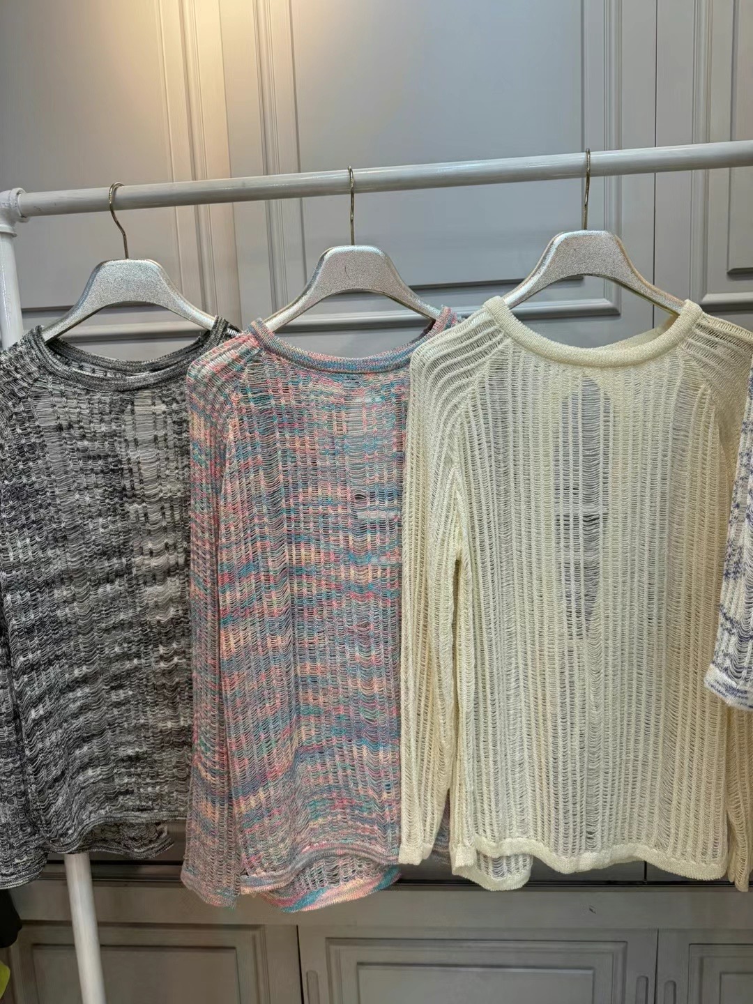 LIKE A直郵韓國代購女裝新品24春夏熱賣真品休閑時尚針織衫LIKE A針織衫