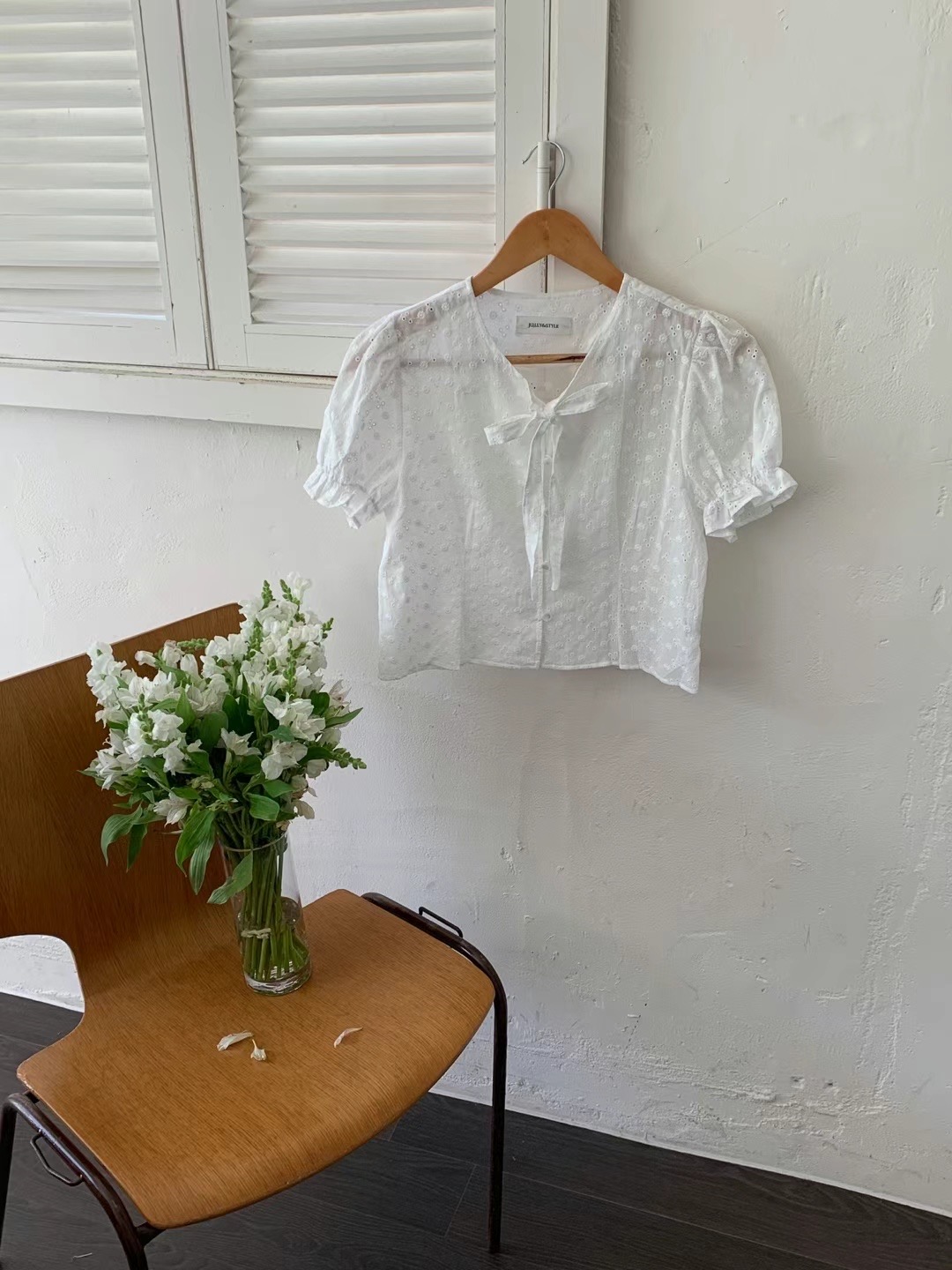 JULLYINSTAR直郵韓國代購女裝新款熱賣真品推薦人氣襯衫蕾絲衫JUILLYSTYLE襯衫/蕾絲衫