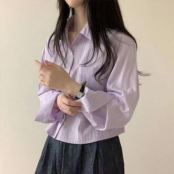 Street newyork直郵韓國代購女裝新品時尚人氣推薦襯衫蕾絲衫BANANA N.Y襯衫/蕾絲衫