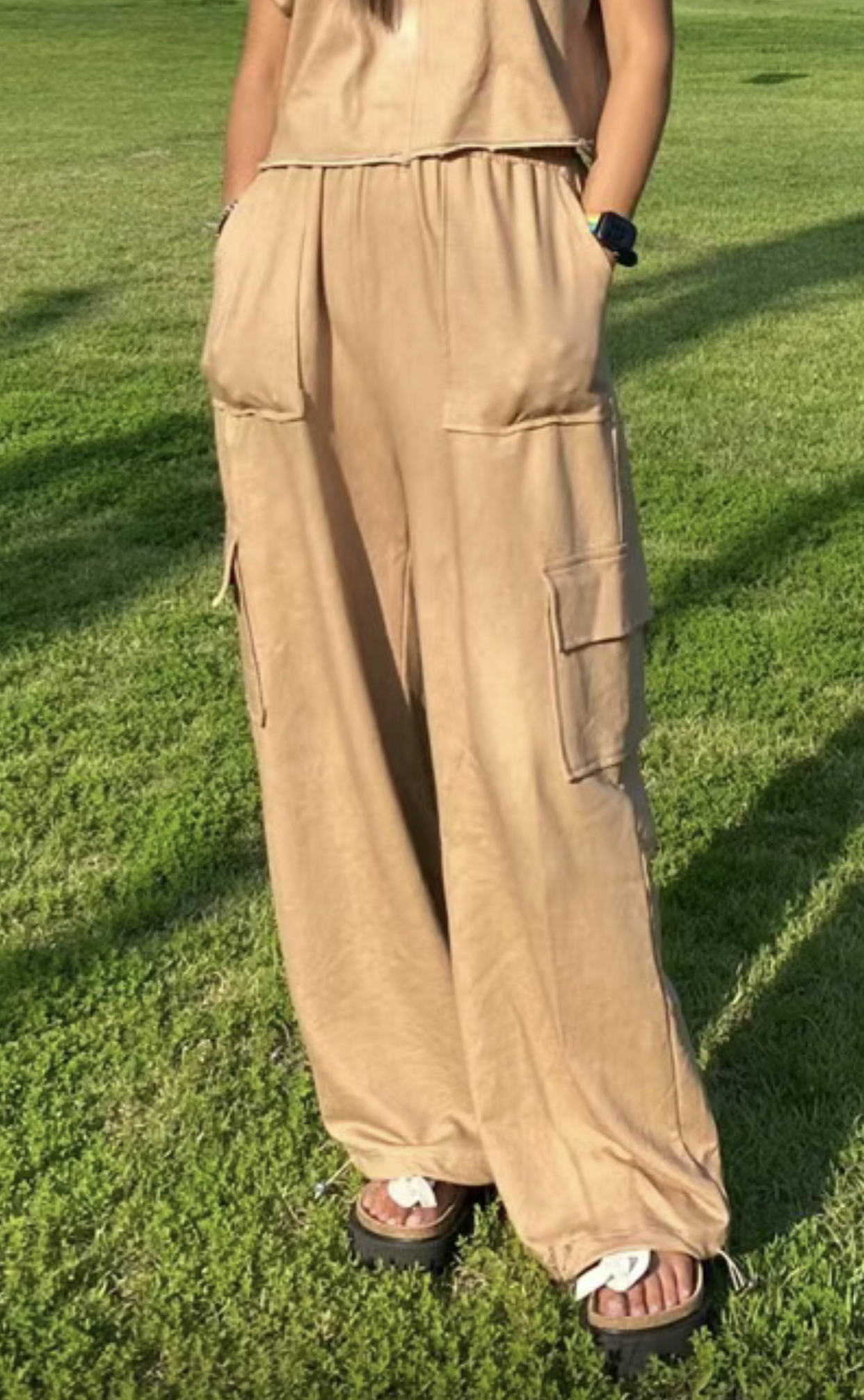 LIKE A韓國直郵東大門代購女士新款真品24秋夏休閑褲口袋LIKE A休閑褲圖色3