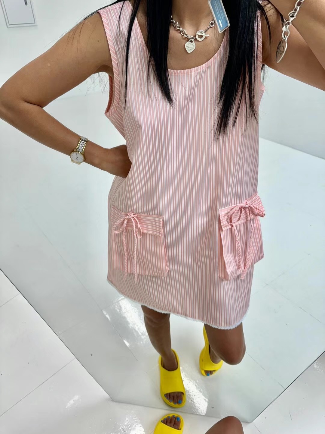 LIKE A韓國直郵東大門實拍女士新品24秋夏職業連衣裙口袋LIKE A連衣裙圖色1