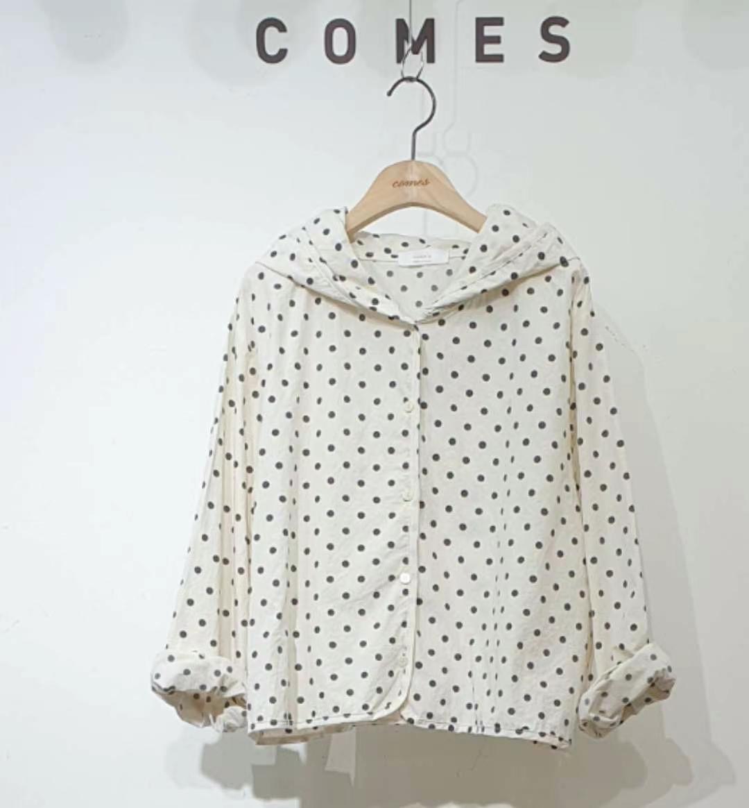 COMES-컴즈-OT直郵韓國代購女裝新款真品熱賣推薦襯衫蕾絲衫COMES-ot襯衫/蕾絲衫圖色1