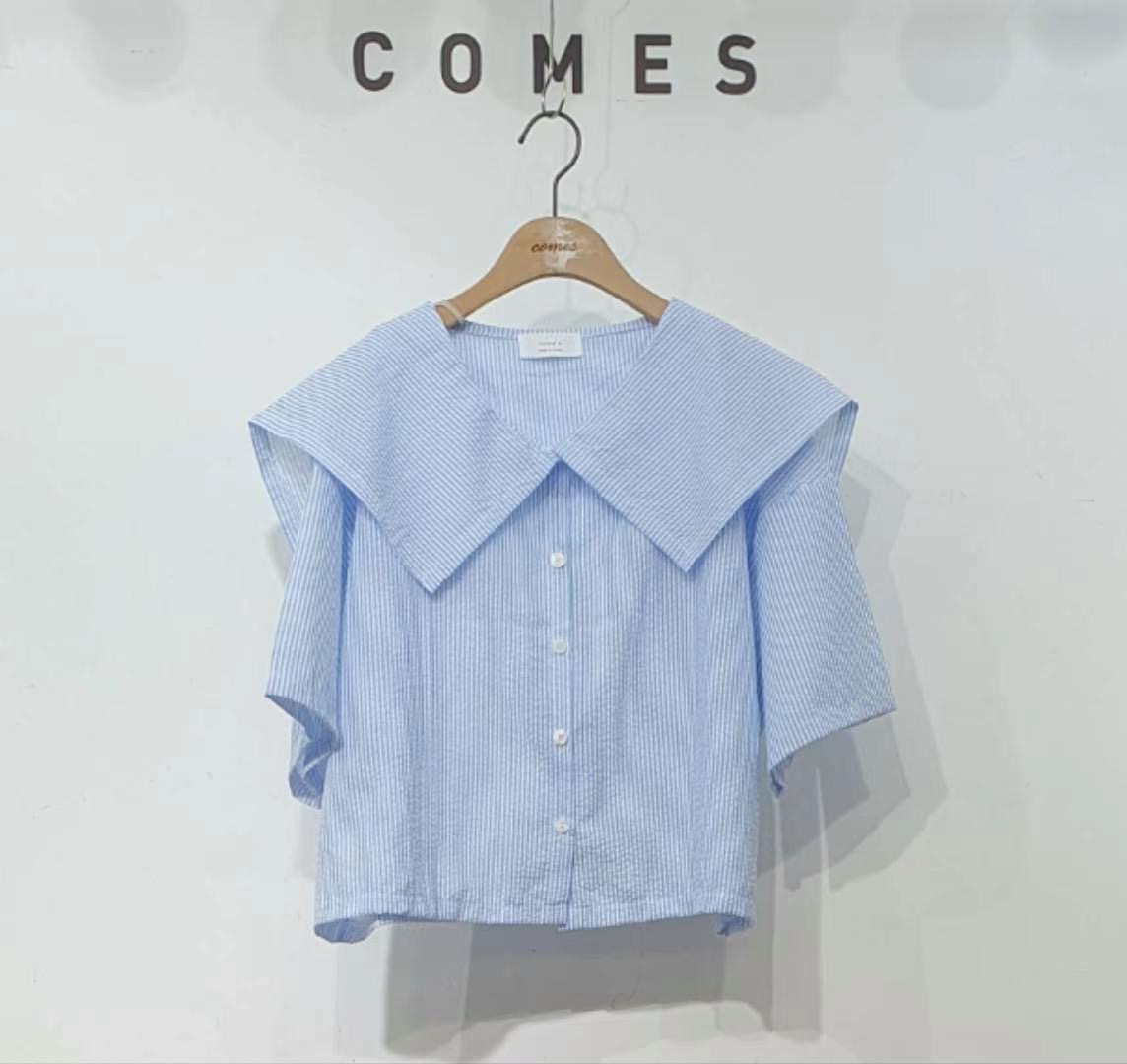 COMES-컴즈-OT韓國直郵女士新品熱賣真品時尚人氣襯衫蕾絲衫COMES-ot襯衫/蕾絲衫