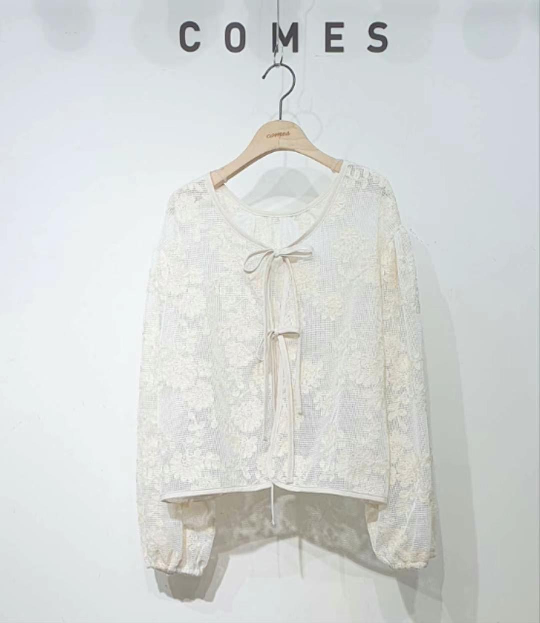 COMES-컴즈-OT韓國直郵女裝新品時尚職業真品人氣襯衫蕾絲衫COMES-ot襯衫/蕾絲衫圖色1