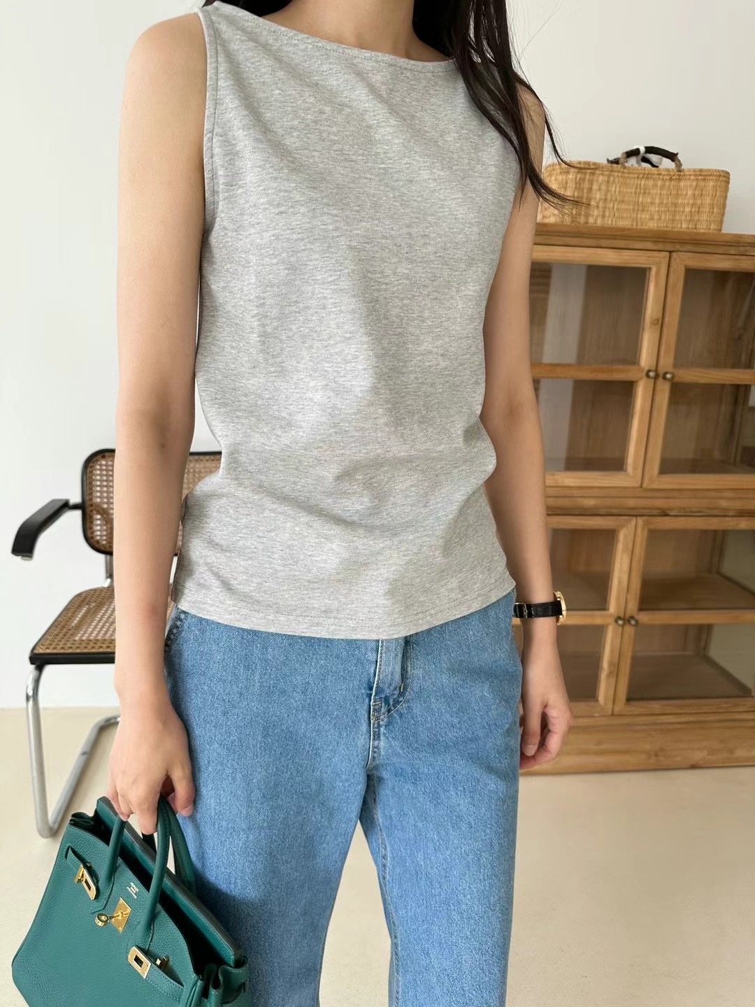 KIND-카인드-OT韓國直郵女裝新款時尚休閑24秋夏吊帶背心KIND-ot吊帶/背心圖色2