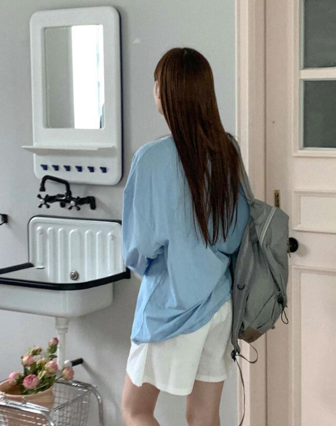 MERCY韓國直郵女士新品24秋夏職業真品人氣熱賣休閑長袖T恤MERCY長袖T恤