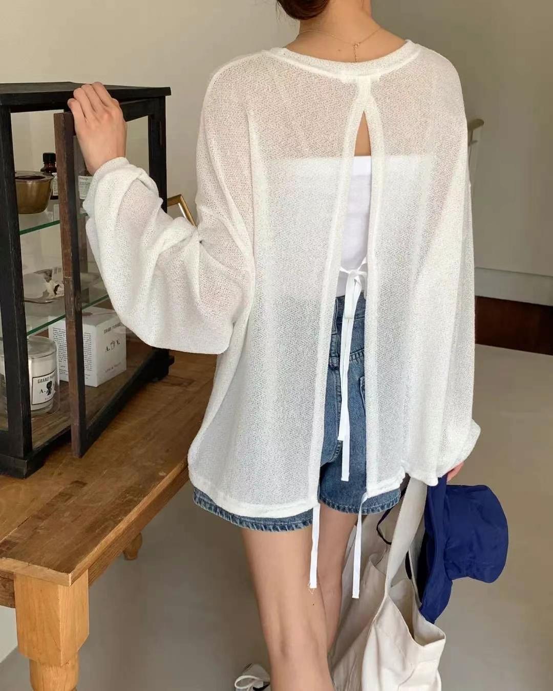 MERCY韓國直郵東大門實拍女士新款時尚熱賣人氣職業24秋夏針織衫MERCY針織衫