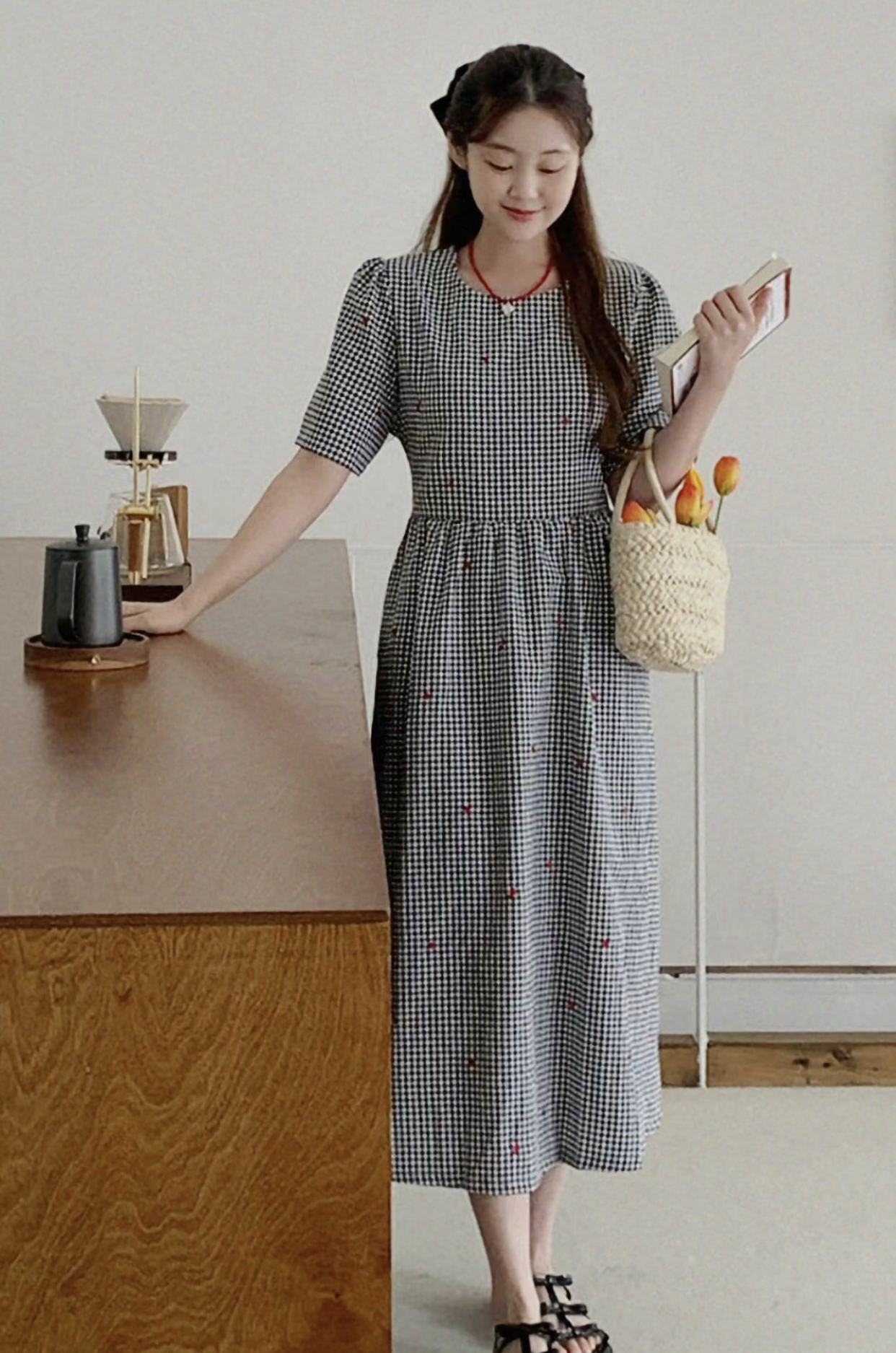 SWEET POINT-스위트포인트-T直郵韓國代購女裝新品24秋夏連衣裙SWEET POINT連衣裙