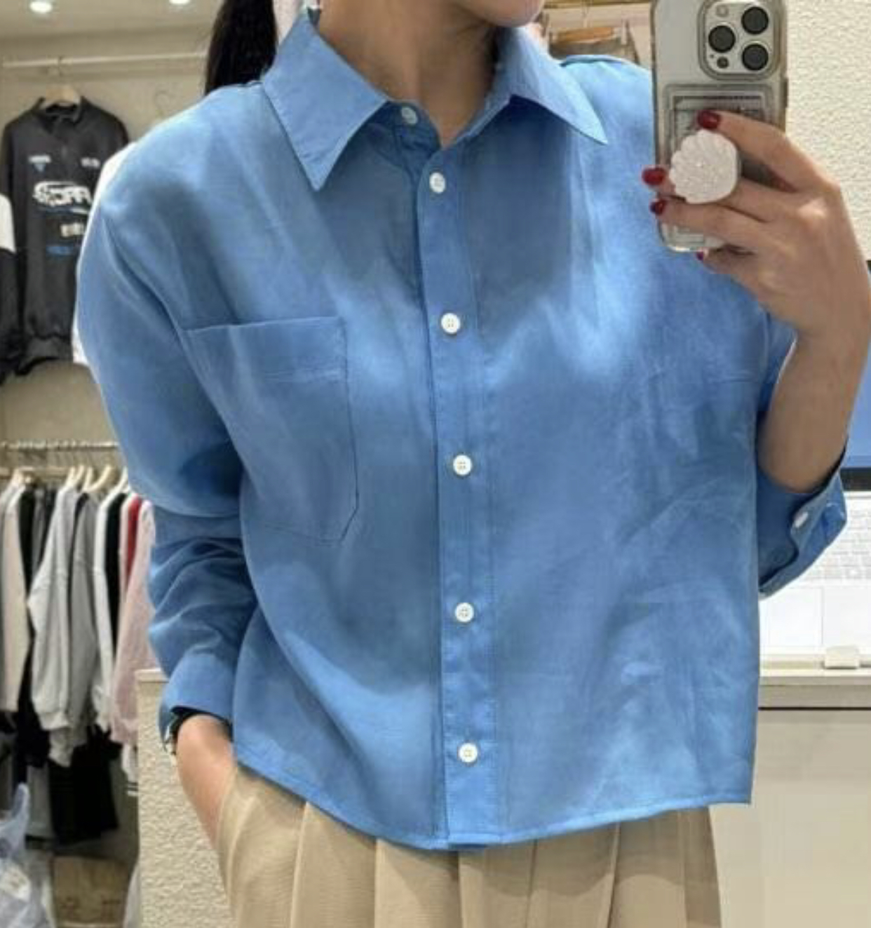 RO:HEART韓國直郵東大門代購女裝新款真品熱賣時尚襯衫蕾絲衫RO:HEART襯衫/蕾絲衫圖色2