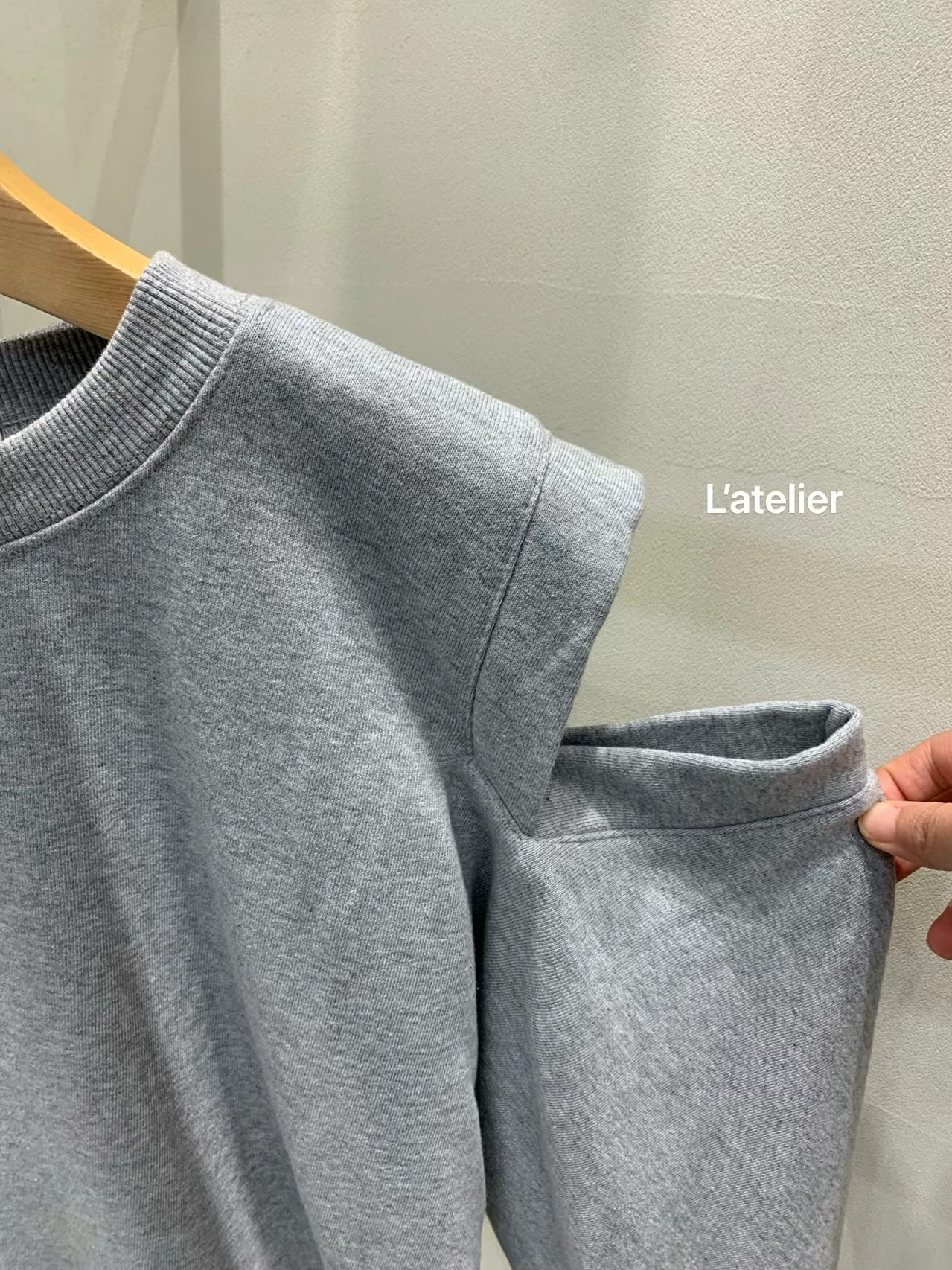LATE LIER直郵韓國代購女裝新品時尚職業休閑推薦24秋夏衛衣LATE LIER衛衣