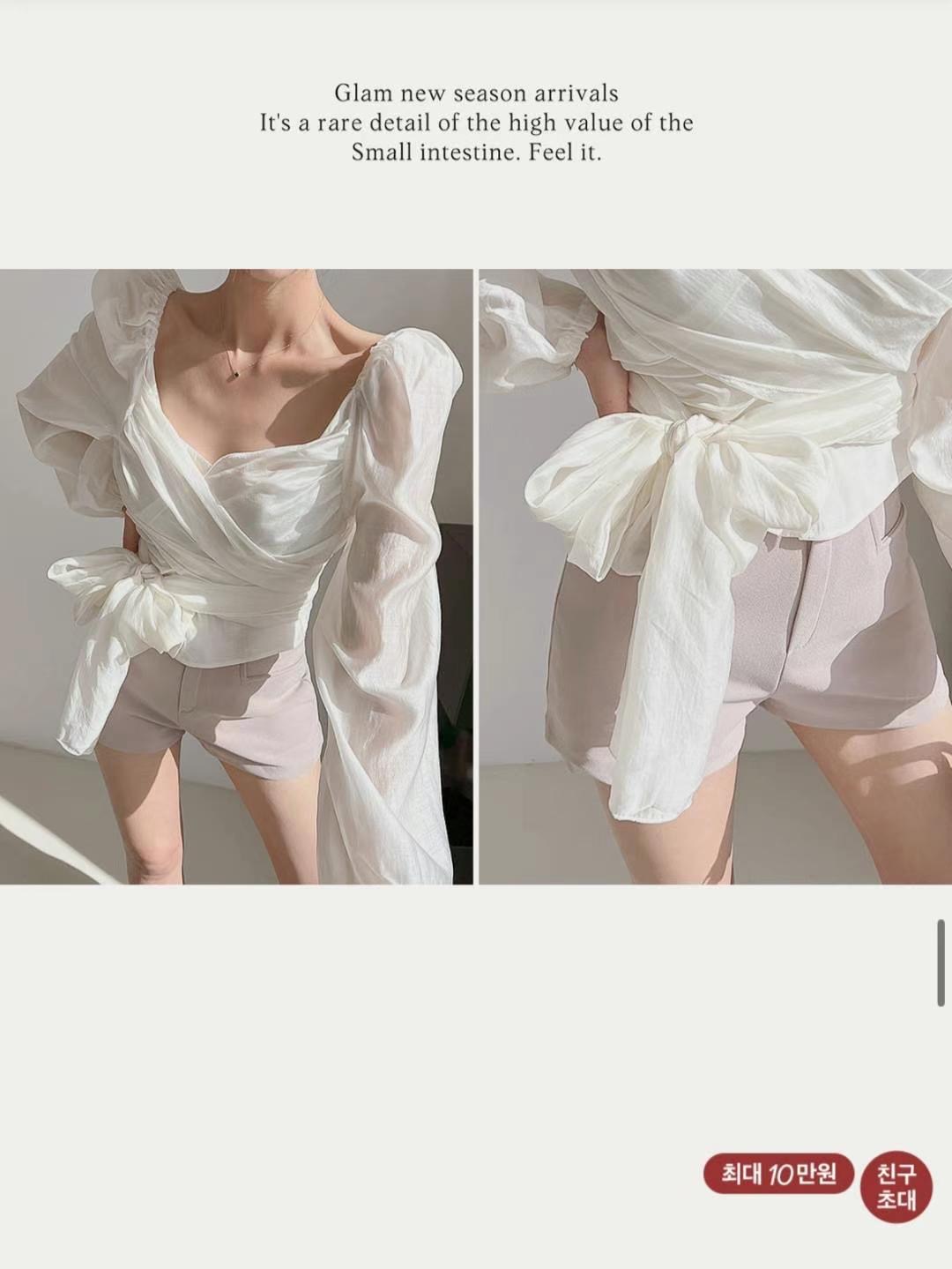 HEE SHOP韓國直郵東大門代購女士新款休閑真品職業襯衫蕾絲衫HEE SHOP襯衫/蕾絲衫