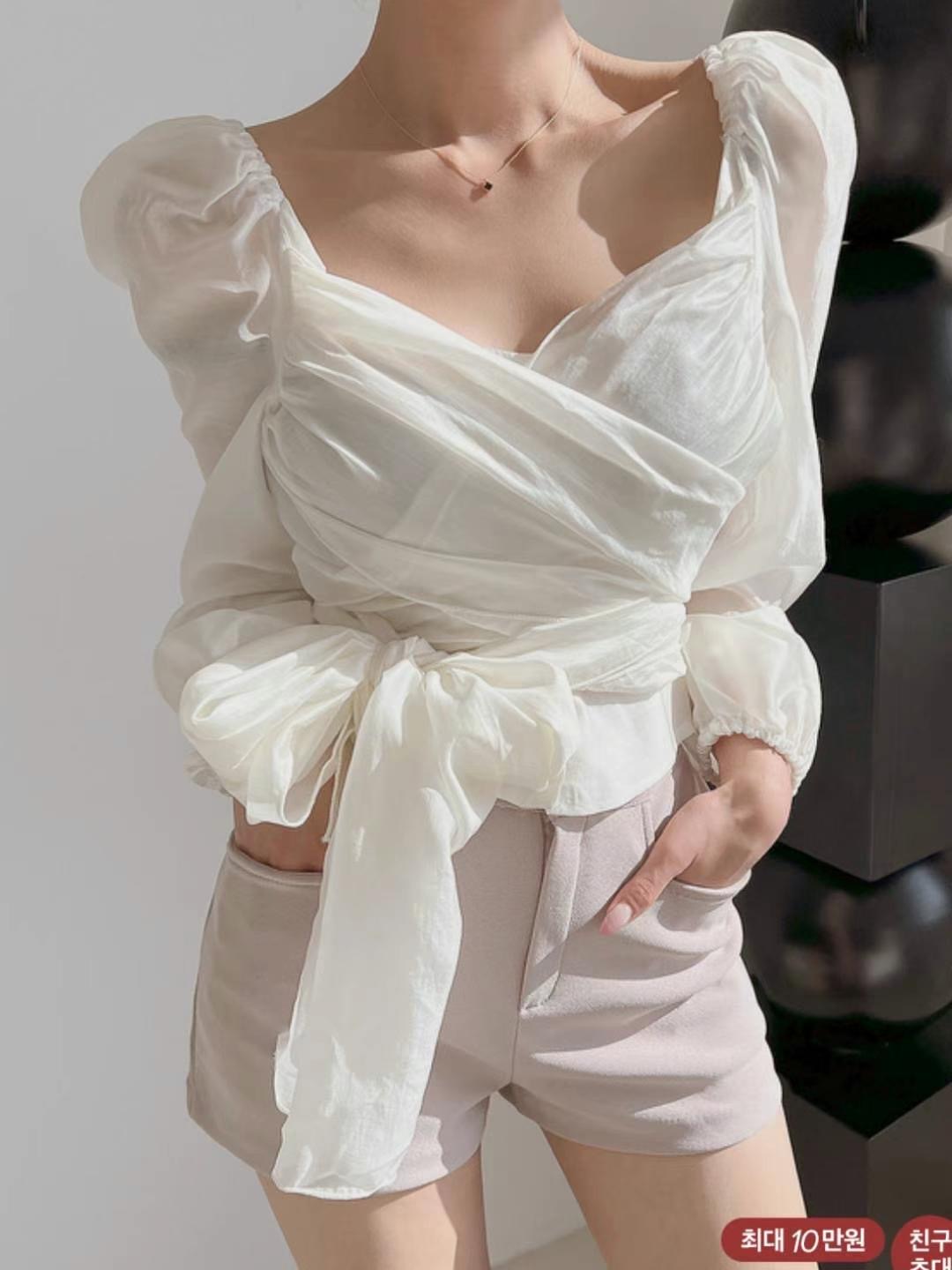 HEE SHOP韓國直郵東大門代購女士新款休閑真品職業襯衫蕾絲衫HEE SHOP襯衫/蕾絲衫圖色1