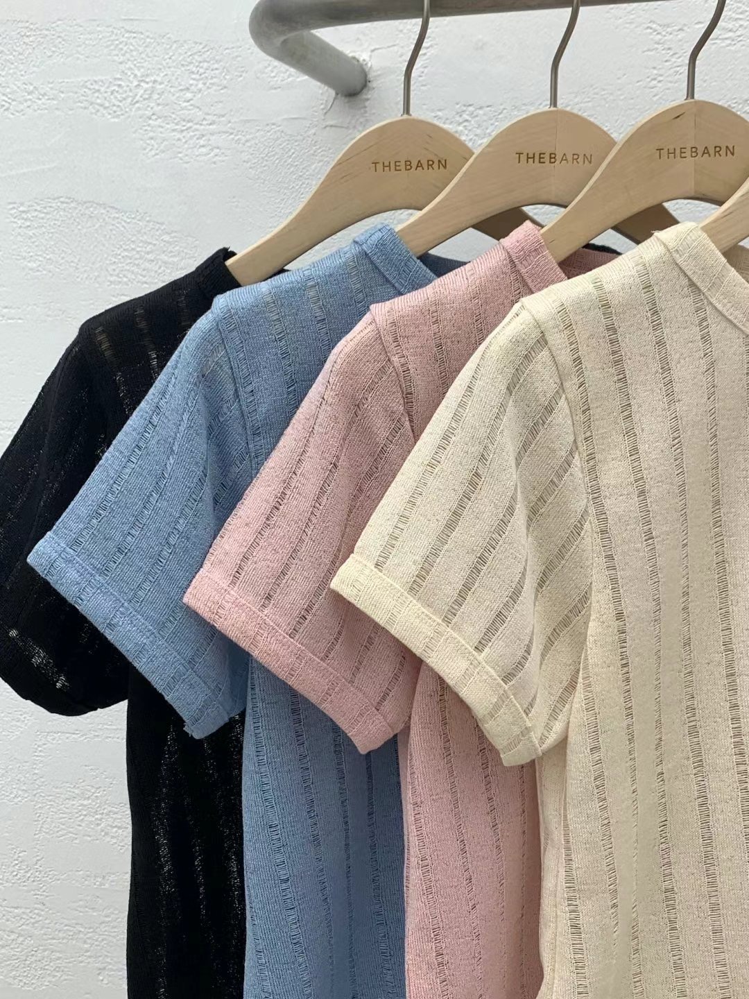 THEBARN韓國直郵東大門代購女士新款24秋夏時尚熱賣推薦T恤THEBARNT恤