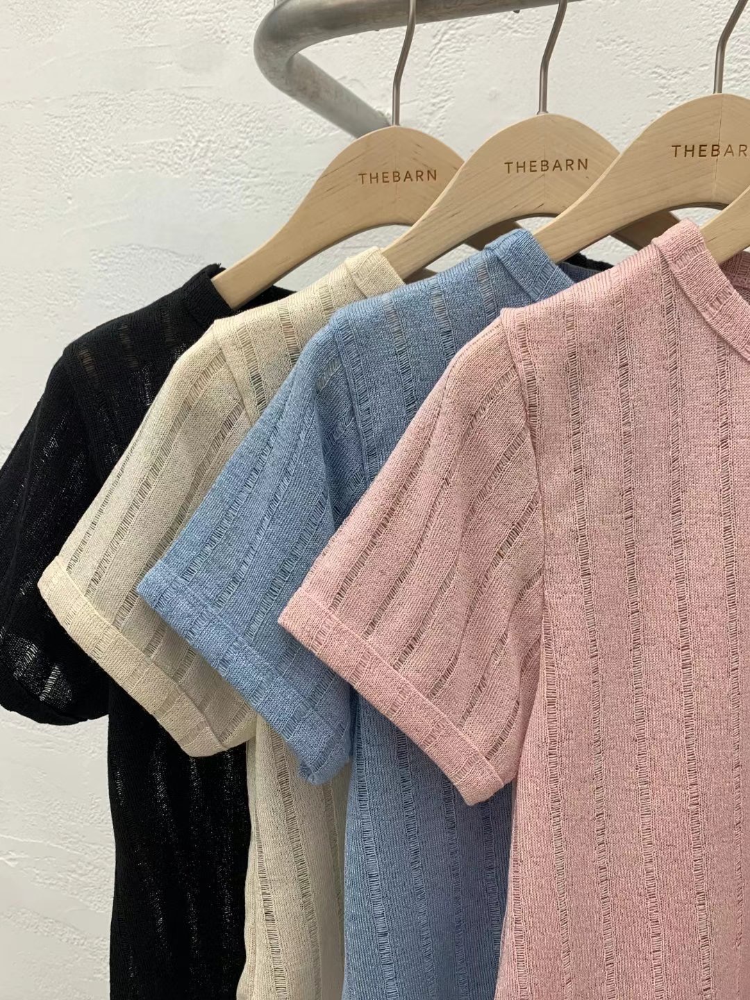 THEBARN韓國直郵東大門代購女士新款24秋夏時尚熱賣推薦T恤THEBARNT恤