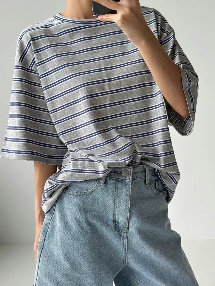 REPAIR直郵韓國代購女裝新品人氣24秋夏推薦職業熱賣休閑T恤REPAIRT恤