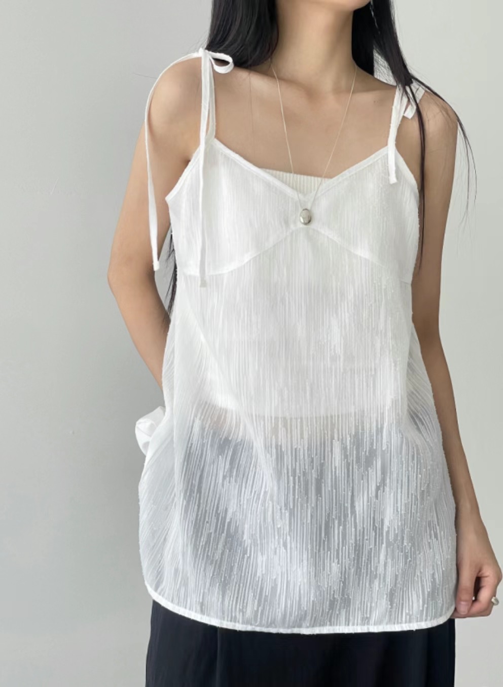 REPAIR韓國直郵女士新款推薦真品熱賣職業休閑24秋夏吊帶背心REPAIR吊帶/背心圖色1