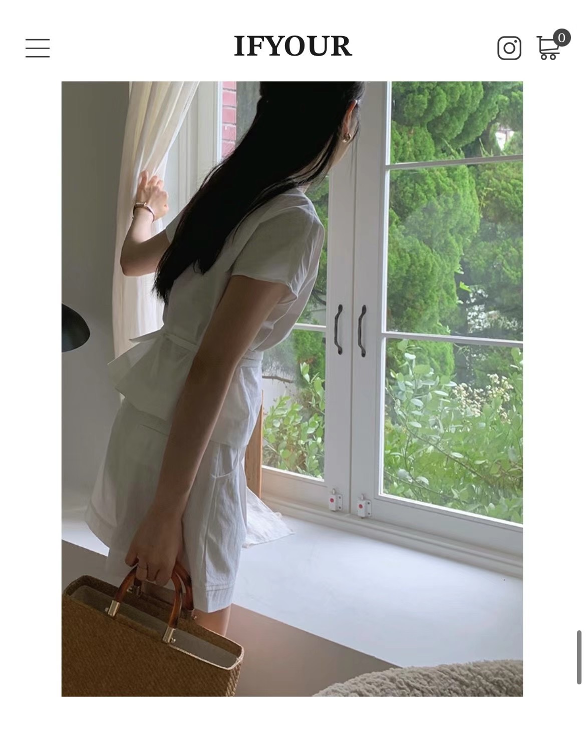 DE ONDO直郵韓國代購女士新品時尚真品人氣24秋夏襯衫蕾絲衫DE ONDO襯衫/蕾絲衫