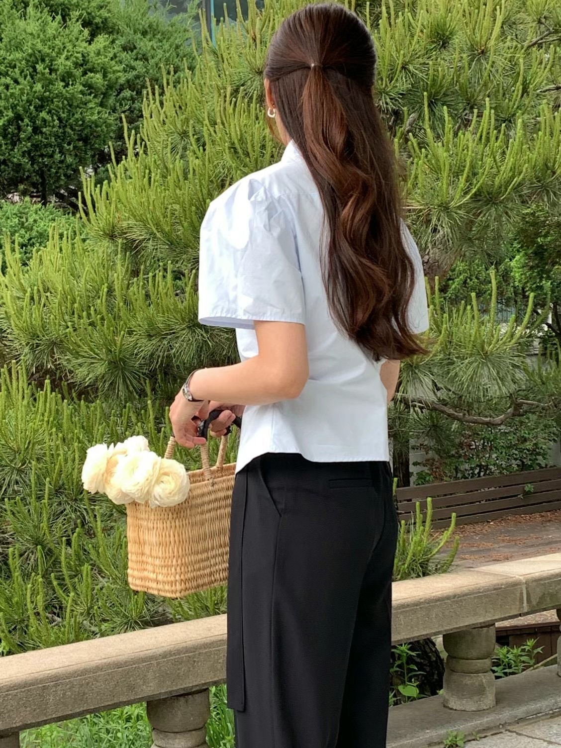 CLEAN韓國直郵東大門代購女裝新品熱賣時尚真品休閑襯衫蕾絲衫CLEAN襯衫/蕾絲衫