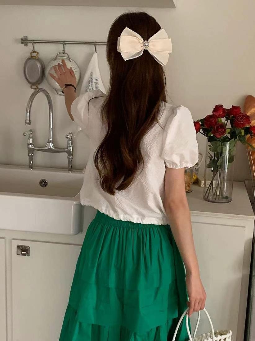 ANNSTORY韓國直郵東大門實拍女士新款休閑熱賣時尚襯衫蕾絲衫ANNSTORY襯衫/蕾絲衫