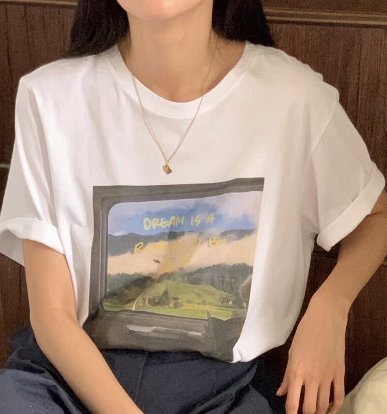 NOMAD韓國直郵女裝新品熱賣時尚真品職業推薦人氣休閑24秋夏T恤NOMADT恤