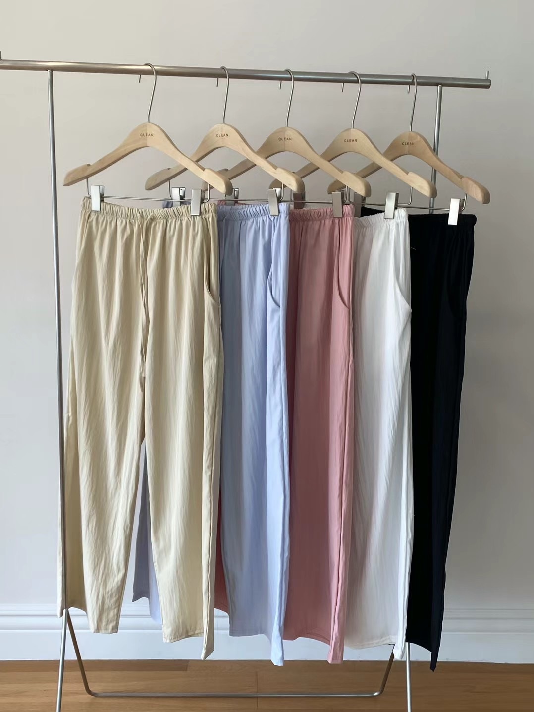 CLEAN韓國直郵女裝新品24秋夏真品熱賣時尚人氣休閑休閑褲CLEAN休閑褲圖色1左一色